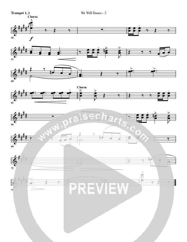 We Will Dance Trumpet 1,2 (G3 Worship)