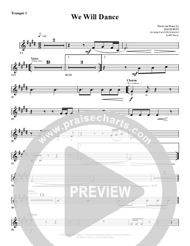 We Will Dance Trumpet 3 (G3 Worship)