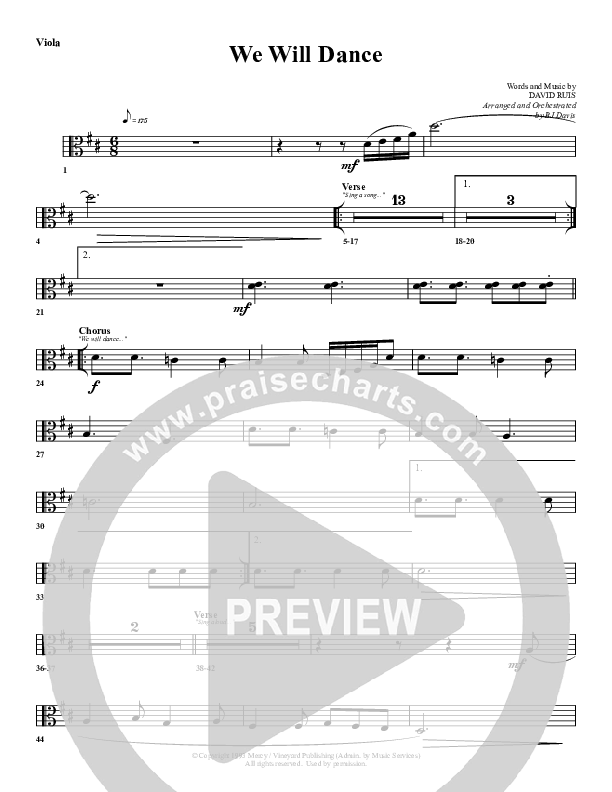 We Will Dance Viola (G3 Worship)