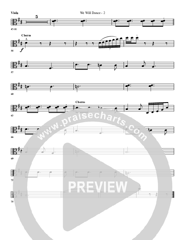 We Will Dance Viola (G3 Worship)