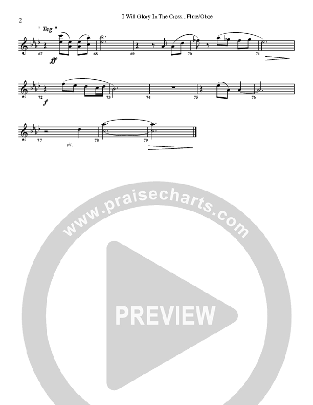I Will Glory Flute/Oboe (G3 Worship)
