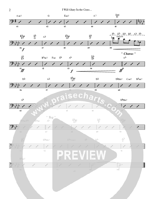 I Will Glory Rhythm Chart (G3 Worship)