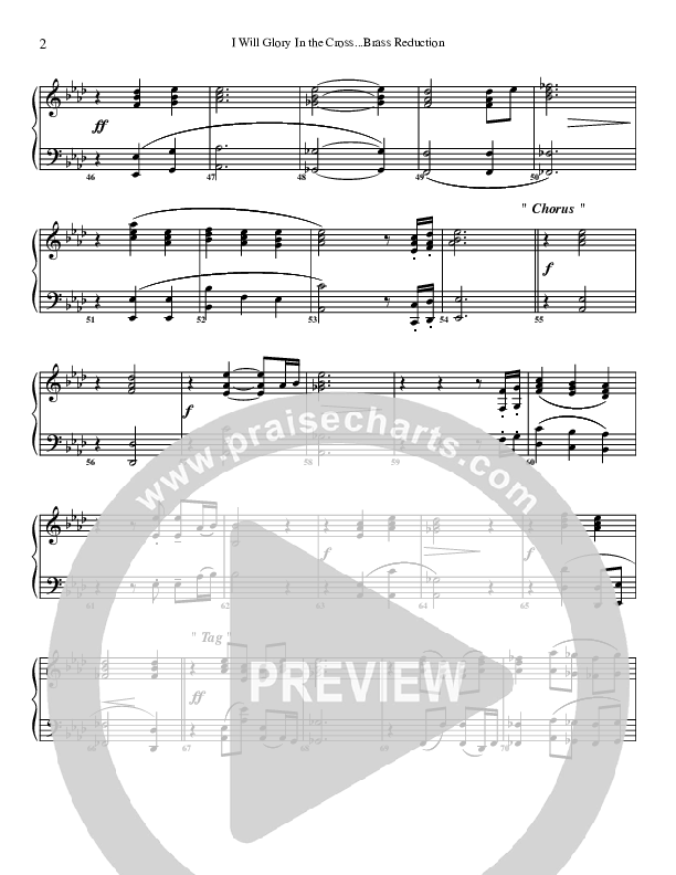 I Will Glory Synth Brass (G3 Worship)