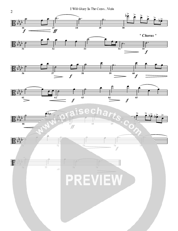 I Will Glory Viola (G3 Worship)