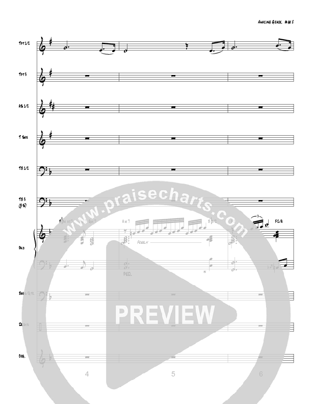 Amazing Grace (Instrumental) Conductor's Score (Tom Payne)