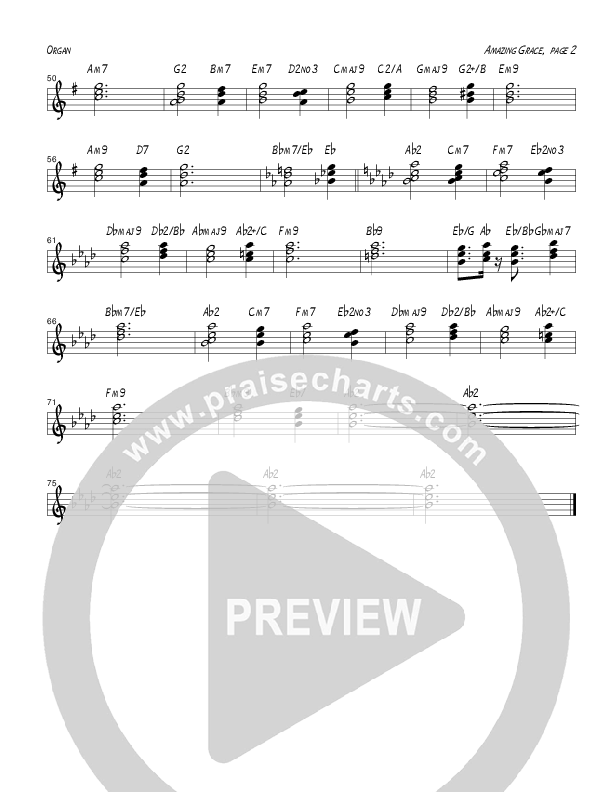 Amazing Grace (Instrumental) Organ (Tom Payne)