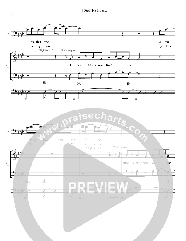 I Died He Lives Rhythm/Vocal (G3 Worship)