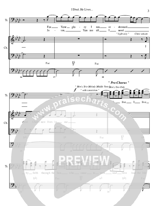 I Died He Lives Rhythm/Vocal (G3 Worship)