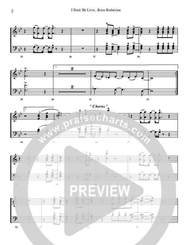 I Died He Lives Synth Brass (G3 Worship)