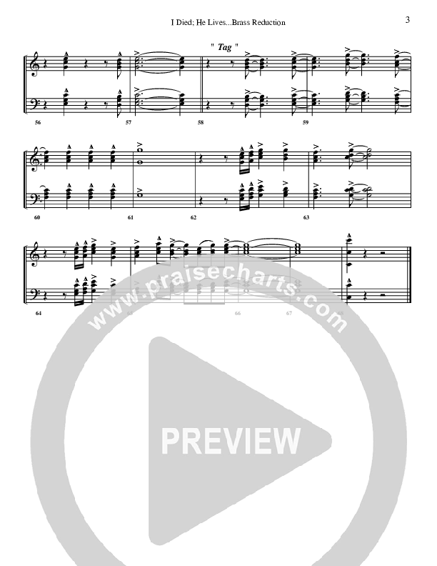 I Died He Lives Synth Brass (G3 Worship)