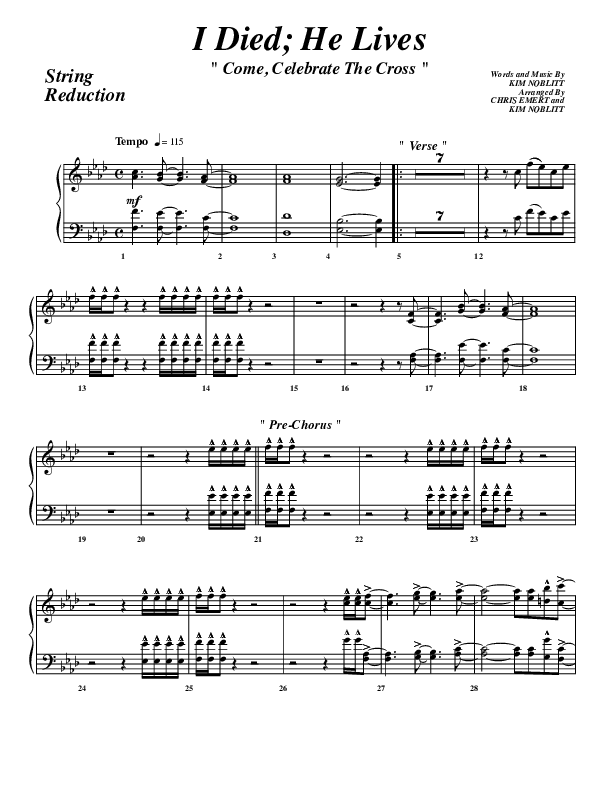 I Died He Lives Synth Strings (G3 Worship)