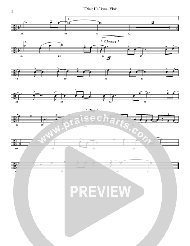 I Died He Lives Viola (G3 Worship)