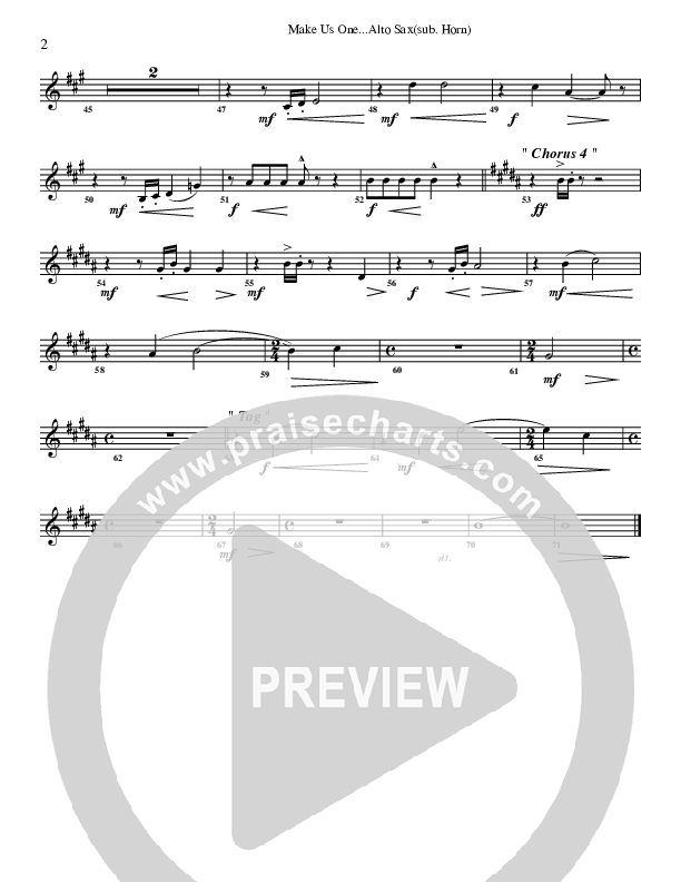 Make Us One Alto Sax (G3 Worship)