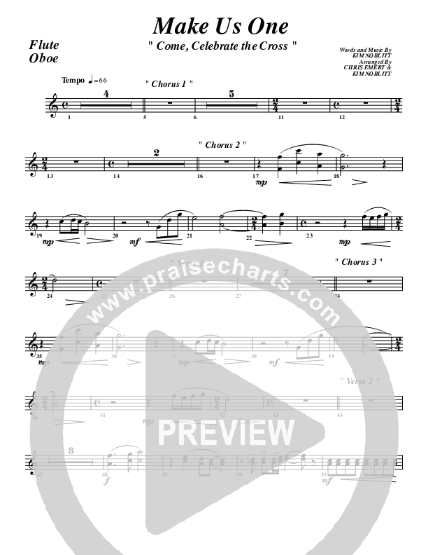 Make Us One Flute/Oboe (G3 Worship)