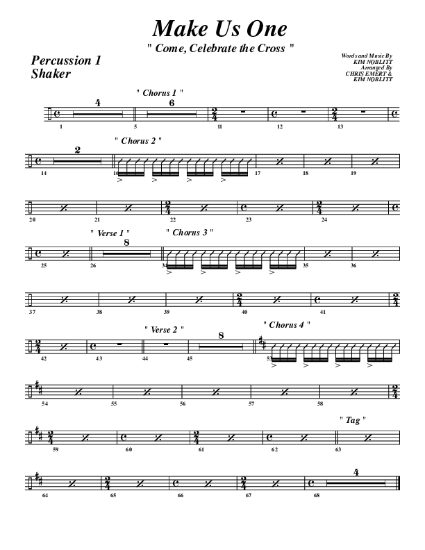 Make Us One Percussion (G3 Worship)