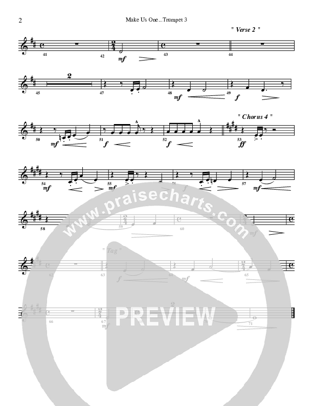 Make Us One Trumpet 3 (G3 Worship)