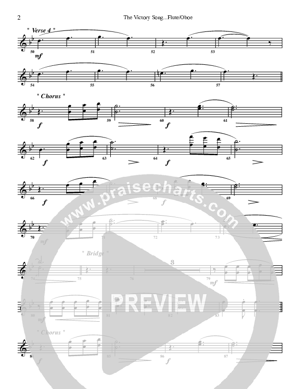 The Victory Song Flute/Oboe (G3 Worship)