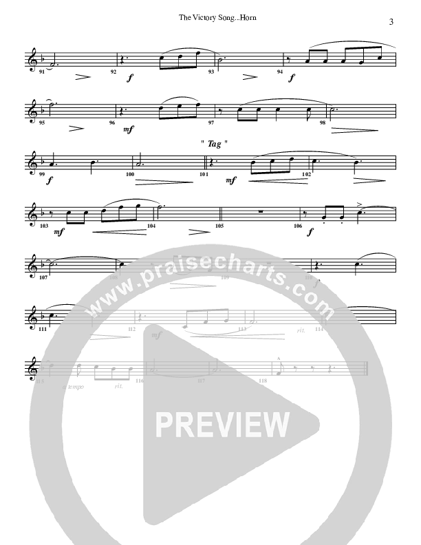 The Victory Song French Horn (G3 Worship)