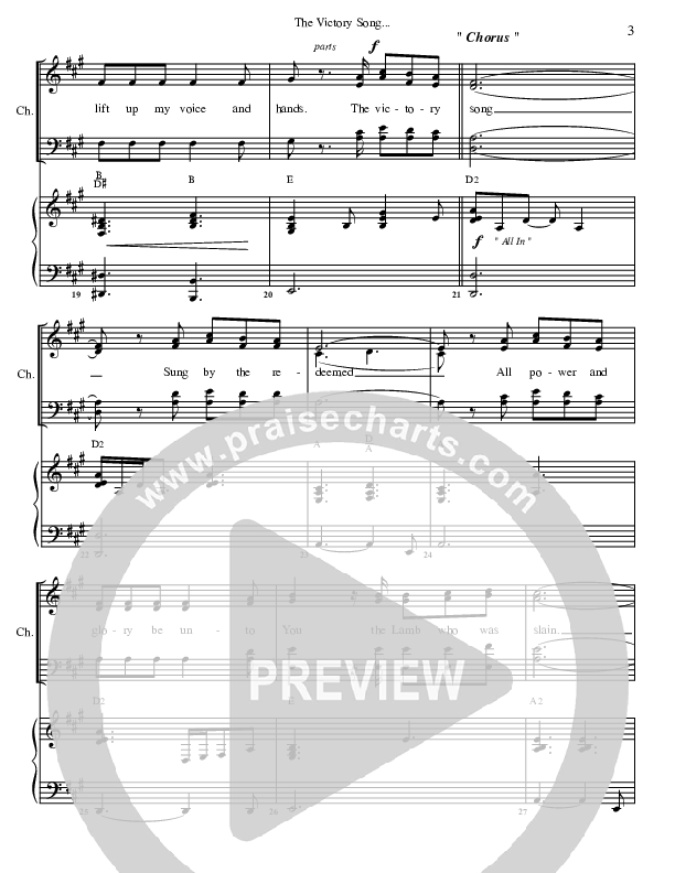 The Victory Song Lead & Piano (G3 Worship)