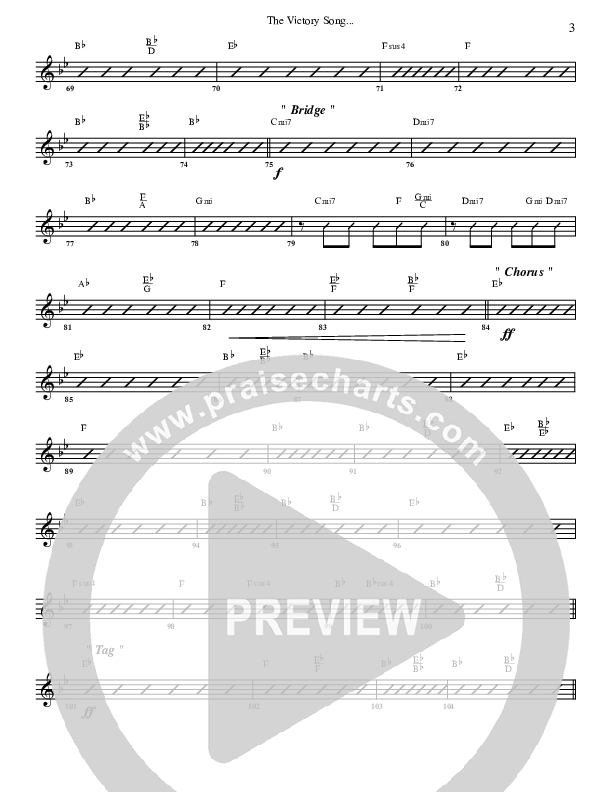 The Victory Song Rhythm Chart (G3 Worship)