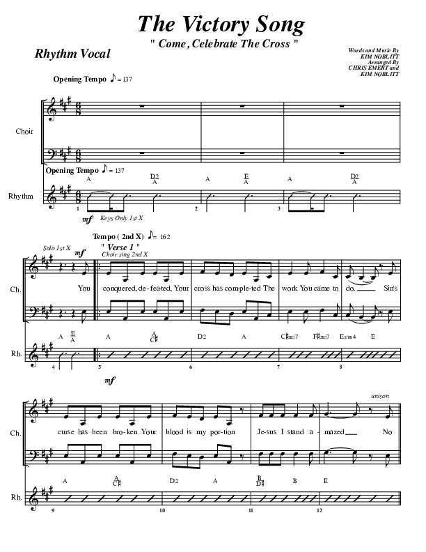 The Victory Song Rhythm/Vocal (G3 Worship)