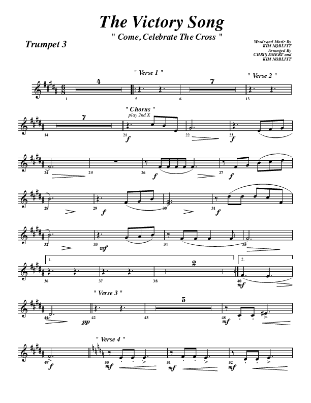 The Victory Song Trumpet 3 (G3 Worship)