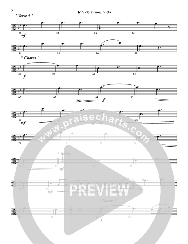 The Victory Song Viola (G3 Worship)