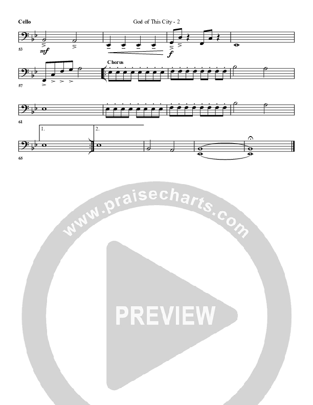 God Of This City Cello (G3 Worship)