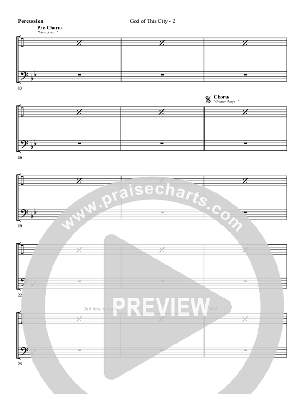 God Of This City Percussion (G3 Worship)