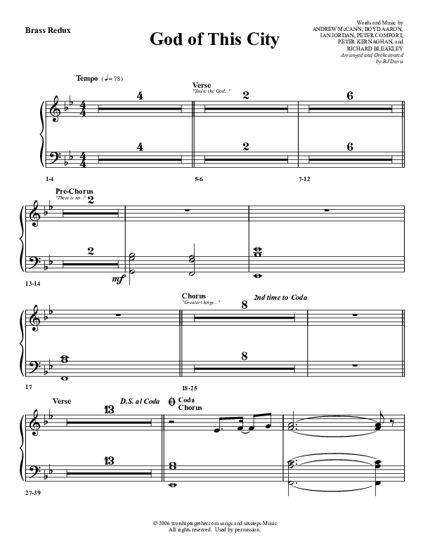 God Of This City Synth Brass (G3 Worship)