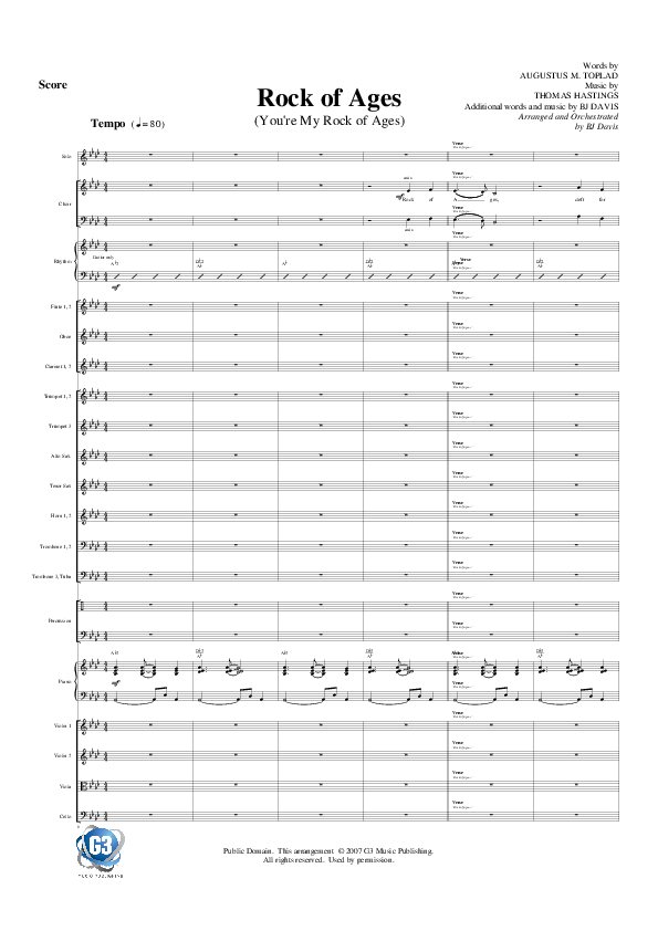 Rock Of Ages Orchestration (G3 Worship)