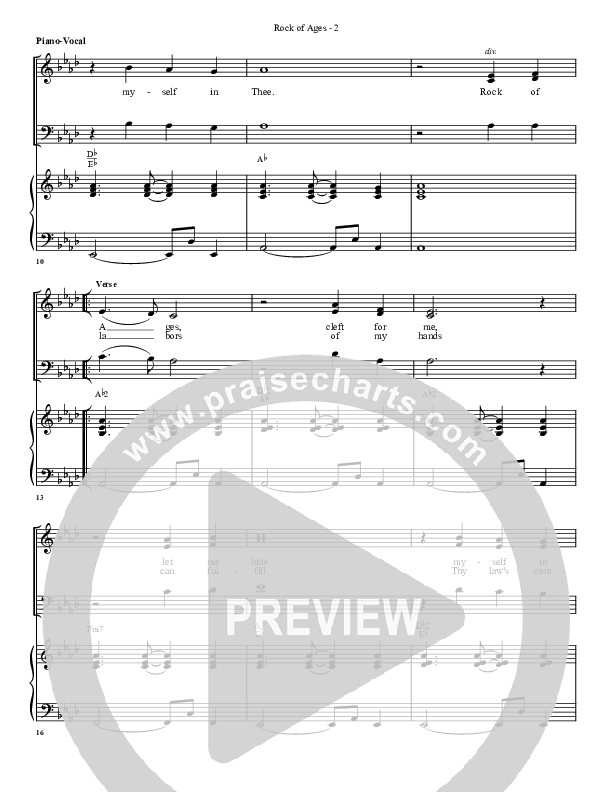 Rock Of Ages Lead & Piano (G3 Worship)