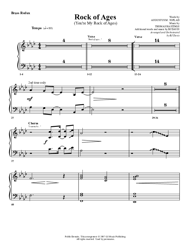 Rock Of Ages Synth Brass (G3 Worship)