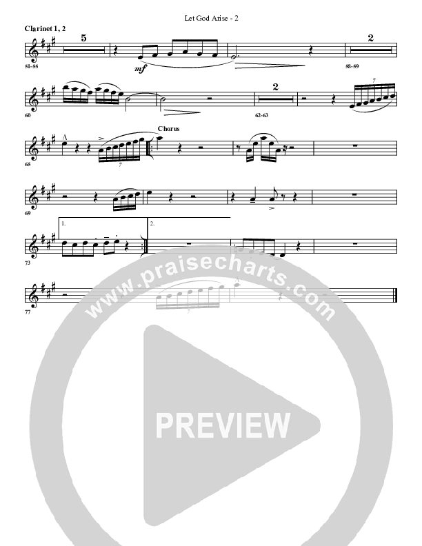 Let God Arise Clarinet 1/2 (G3 Worship)