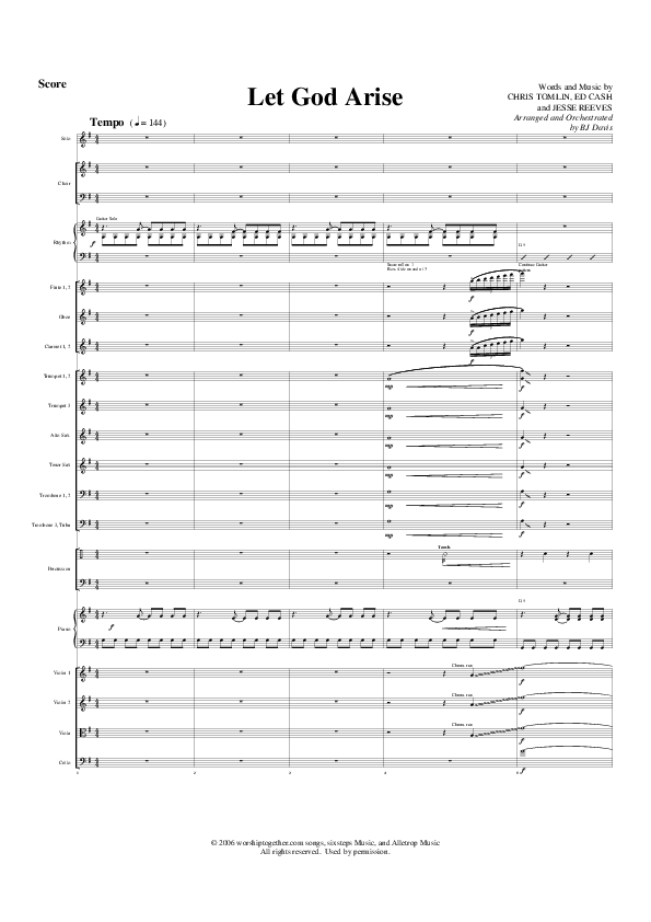 Let God Arise Conductor's Score (G3 Worship)