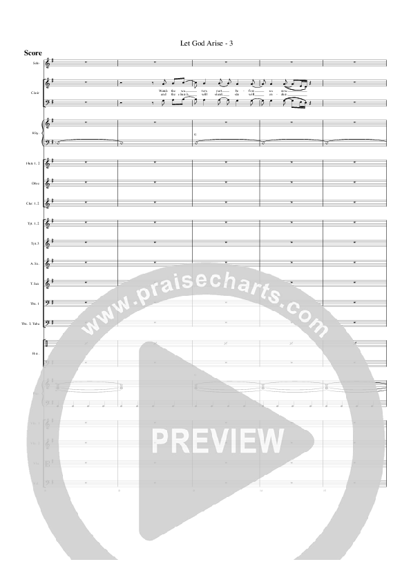 Let God Arise Conductor's Score (G3 Worship)