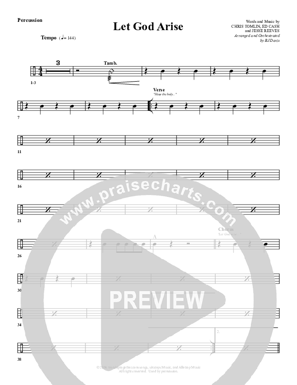 Let God Arise Percussion (G3 Worship)