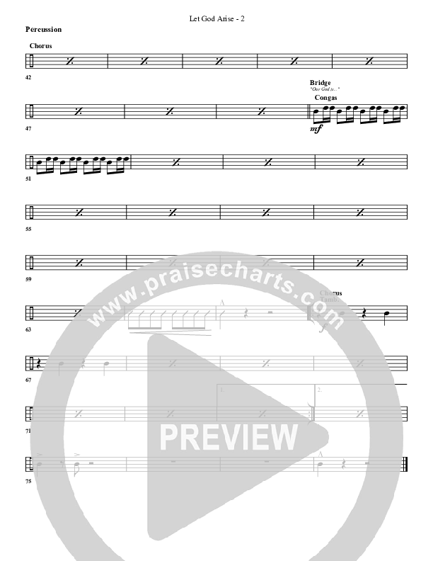 Let God Arise Percussion (G3 Worship)
