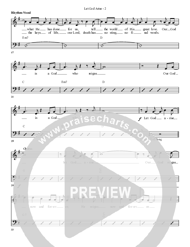 Let God Arise Rhythm/Vocal (G3 Worship)