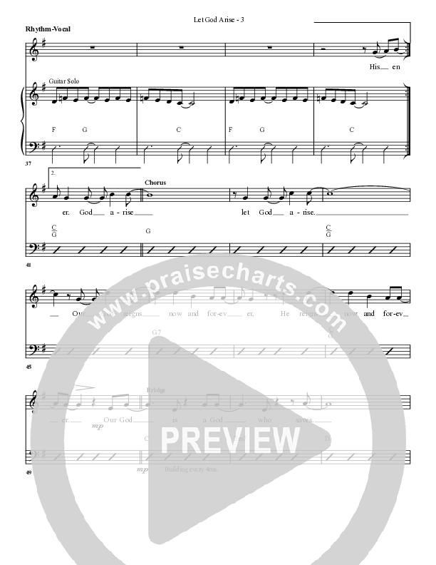 Let God Arise Rhythm/Vocal (G3 Worship)