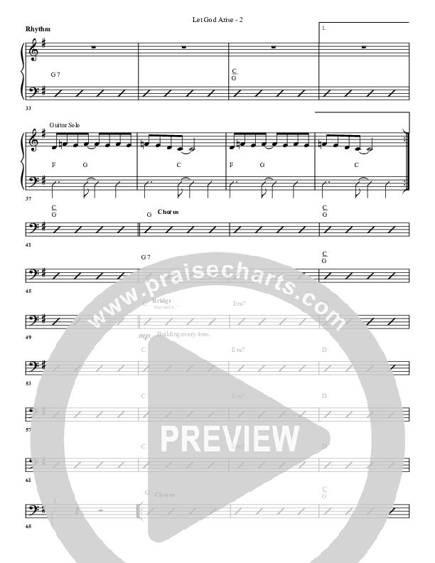 Let God Arise Rhythm Chart (G3 Worship)