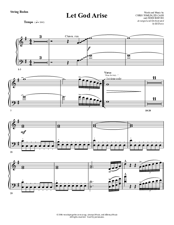 Let God Arise Synth Strings (G3 Worship)