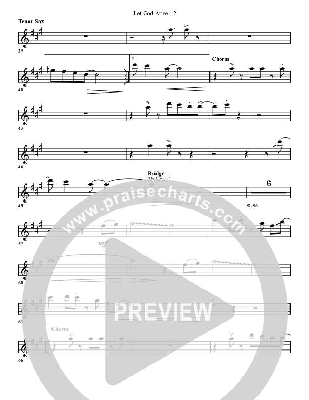 Let God Arise Tenor Sax 2 (G3 Worship)