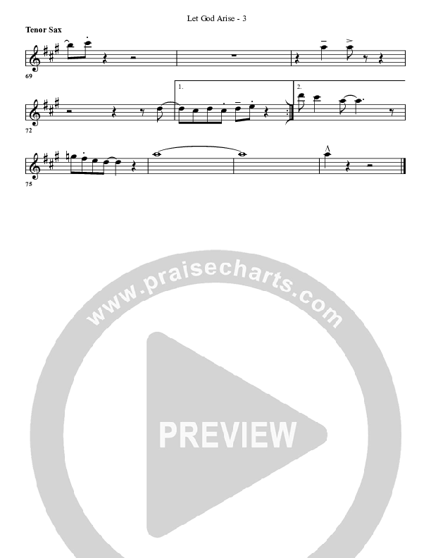 Let God Arise Tenor Sax 2 (G3 Worship)