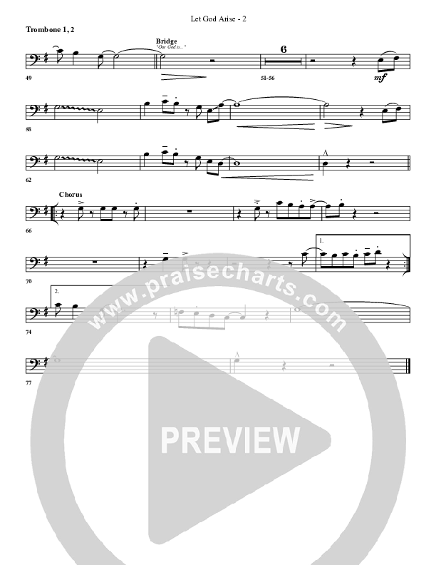Let God Arise Trombone 1/2 (G3 Worship)