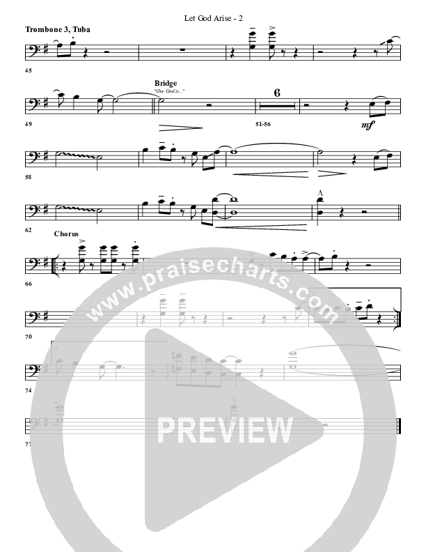 Let God Arise Trombone 3/Tuba (G3 Worship)
