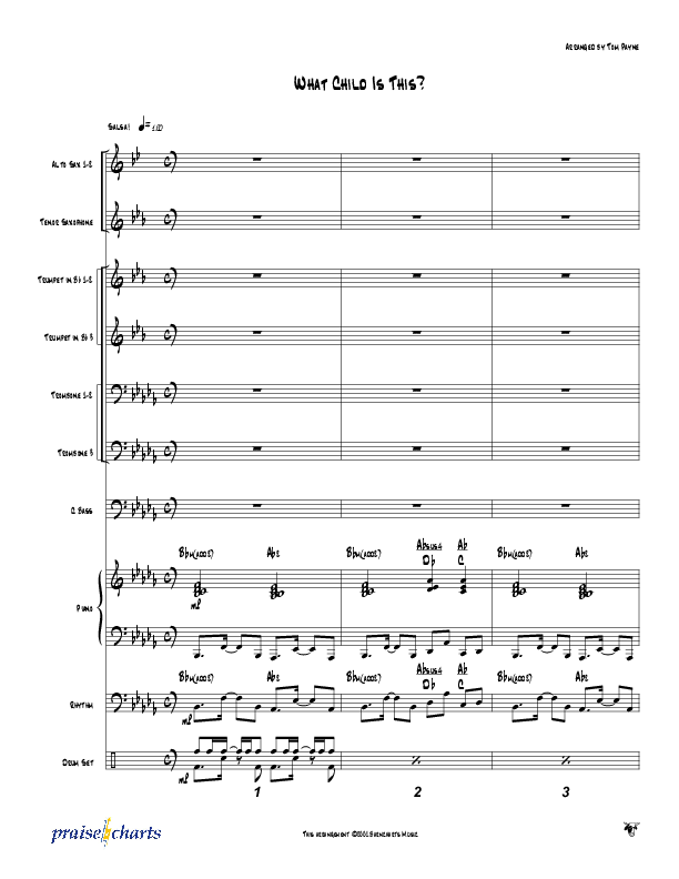What Child Is This (Instrumental) Conductor's Score (Tom Payne)