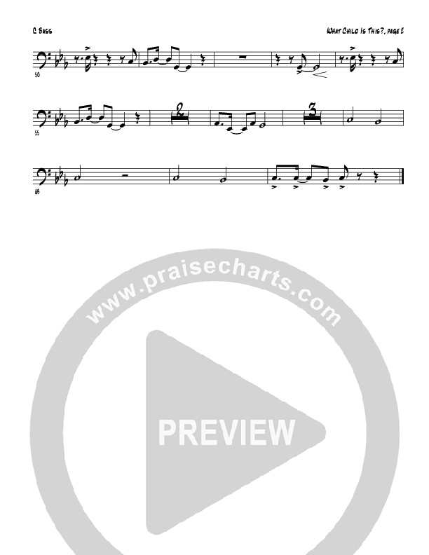 What Child Is This (Instrumental) Contrabass (Tom Payne)