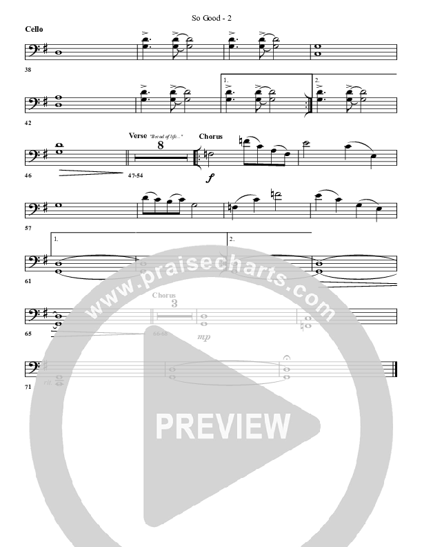 So Good Cello (G3 Worship)