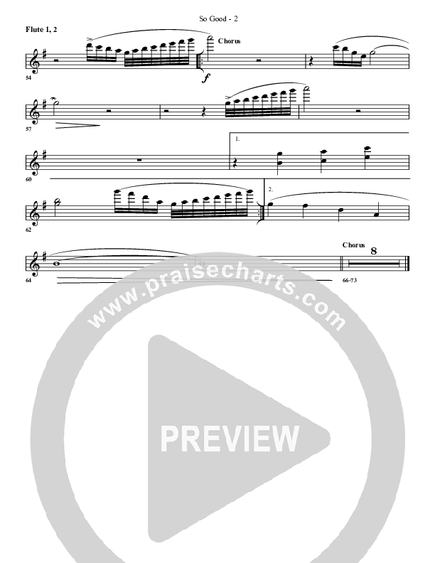 So Good Flute 1/2 (G3 Worship)